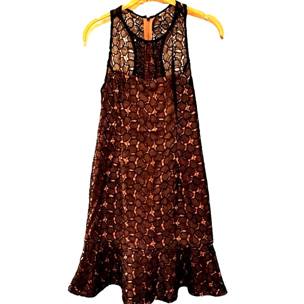 Adrianna Papell Short Sleeveless Cocktail Party Dress Vintage Castle Core Size 4
